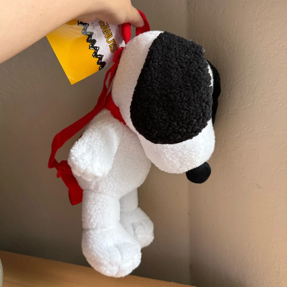 Peanuts Sherpa Girls Snoopy Plush Mini Backpack